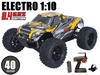 Monster Truck auto 4x4 (žltý)