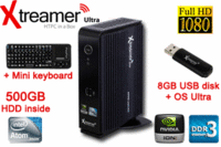 Xtreamer Ultra-500GB,HTPC Atom D525/ION2/4GB/6xUSB