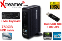 Xtreamer Ultra-750GB,HTPC Atom D525/ION2/4GB/6xUSB