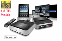 iXtreamer-1.5TB,Player LAN/HDMI/iPOD/iPhone/iPAD
