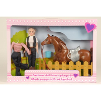 Bábika farmárka s koňom